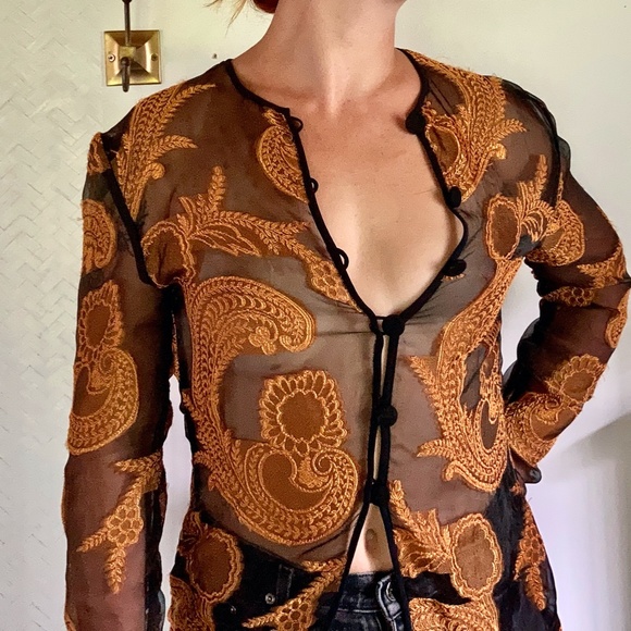 Vintage Alfred Sung Button Down - Picture 5 of 6